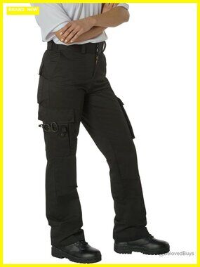 Women's EMT Cargo Pants - 9 Pocket EMS Work Pants Stretch Performance
